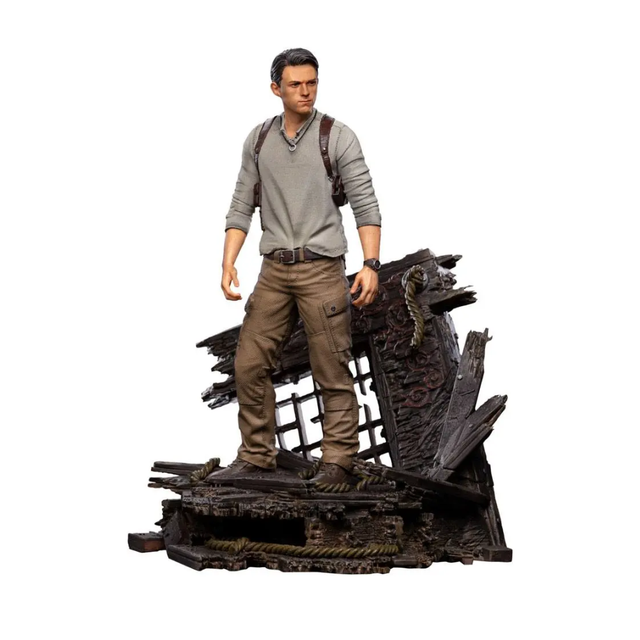 Iron Studios Uncharted Movie Deluxe Art Scale Statue 1/10 Nathan Drake 22cm