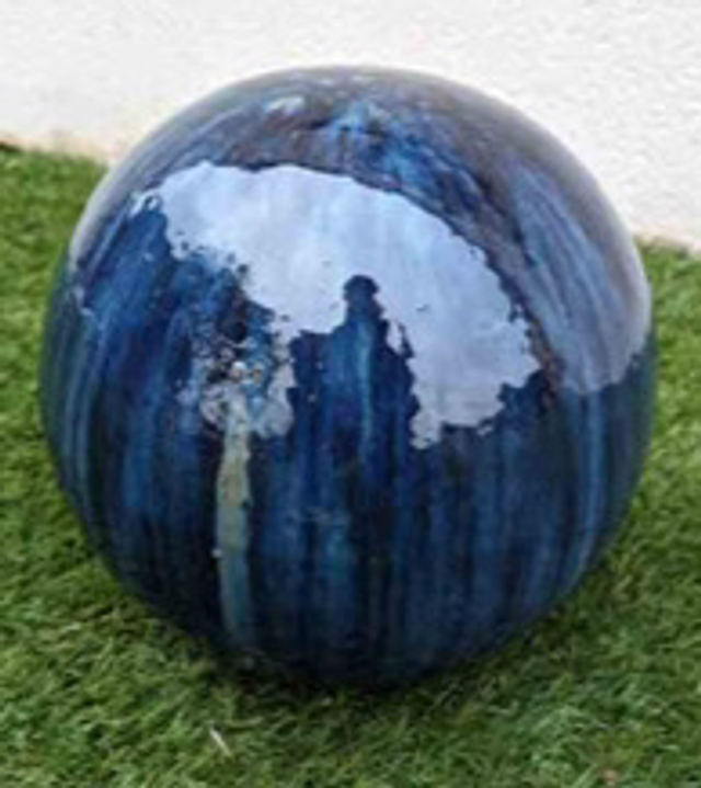 Boule “ Bleue Rusty “ ø 37
