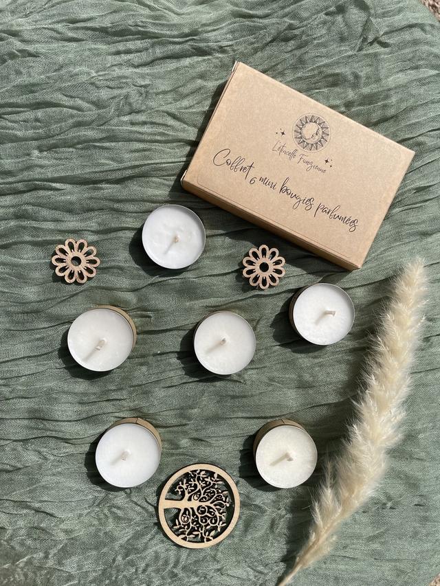 Coffret 6 mini bougies parfumées