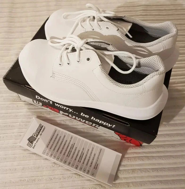 Chaussures de travail mixte U-Power à lacets 37 blanches