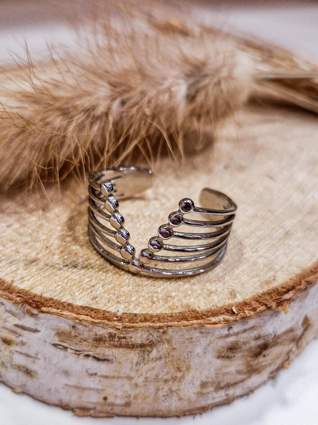 Bague "Victoire" - Modèle argenté 