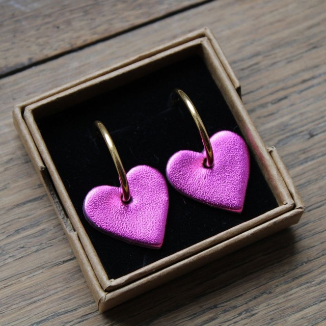 Boucles d’oreilles créoles cœur