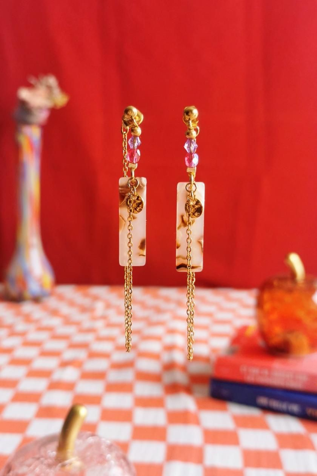 Boucles d'oreilles Nuances de Rose