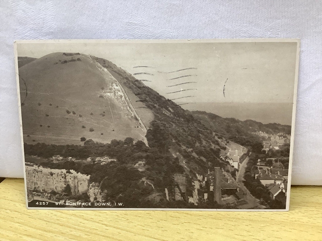St. Boniface Down, Ventnor Isle of Wight, Posted 1950 J. Arthur Dixon postcard. Our Ref No. R800 £2.25