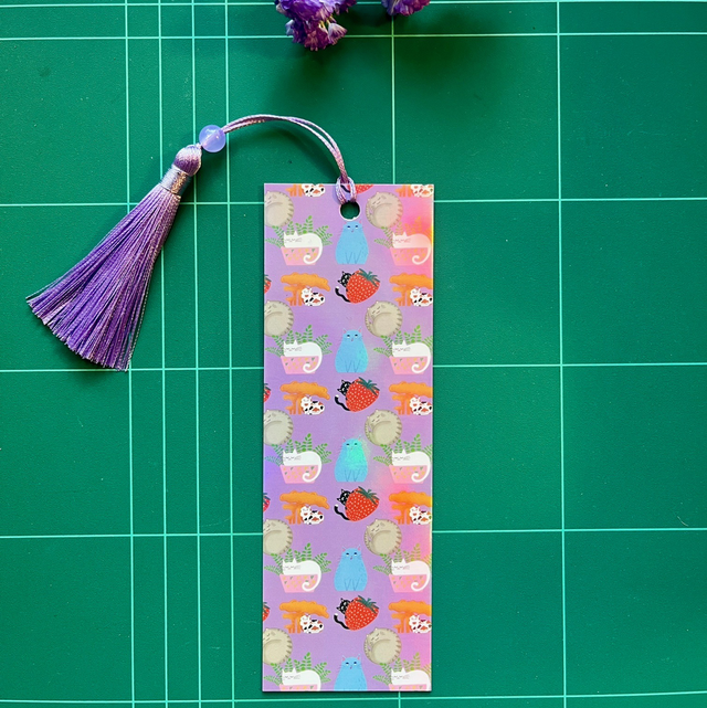 Kirjanmerkki/Bookmark “Cute cats”
