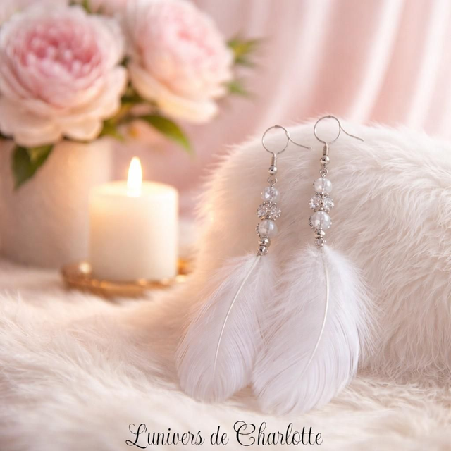 Boucles d'oreilles "Pierre de lune" BO-011