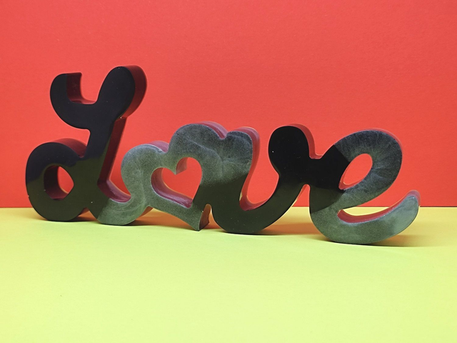 Déco LOVE effet marbre