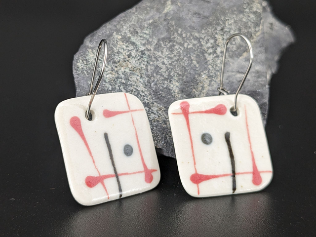Boucles d'oreilles en céramique