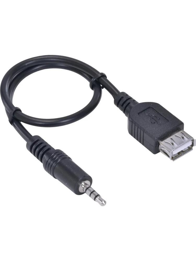 Cabo P2 3 Vias x USB Fêmea 30cm Vinik Cód 1116