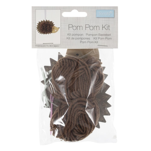 Trimits Pom Pom Decoration Kit - Hedgehog