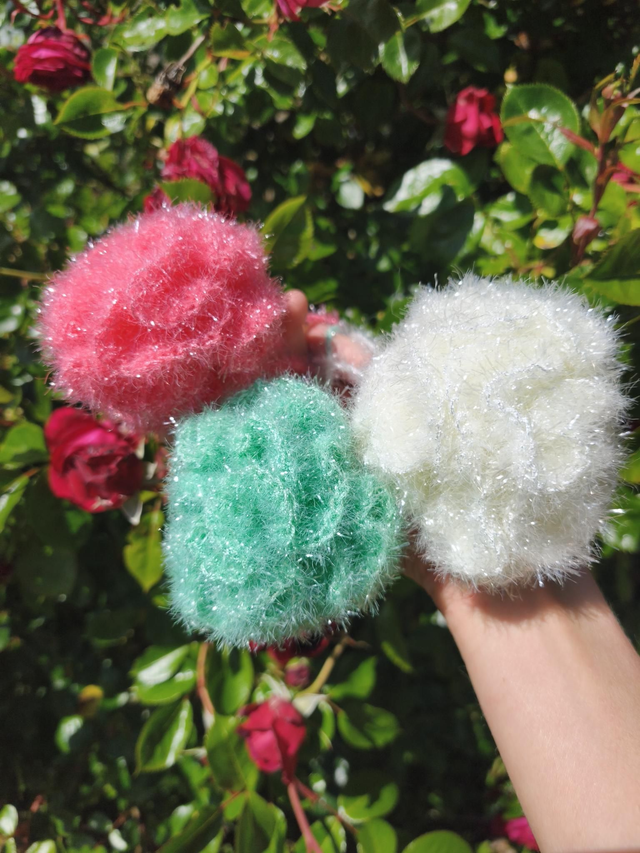 Fleur de douche au crochet