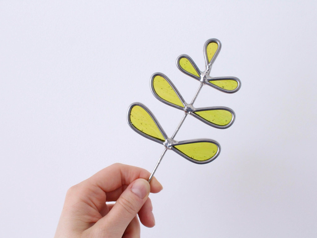 💐 Fleurs ou feuilles en vitrail 