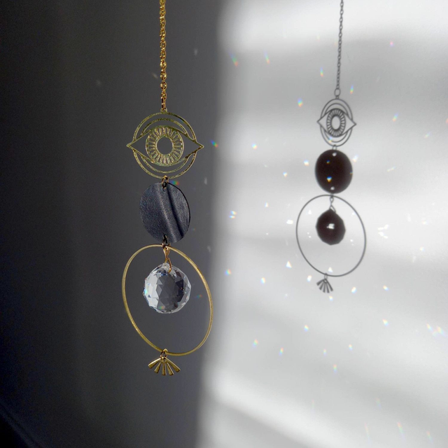 SUNCATCHER - Capteur de Soleil Feng-Shui - CHAMBRE à AIR Recyclée - Pièce Unique  