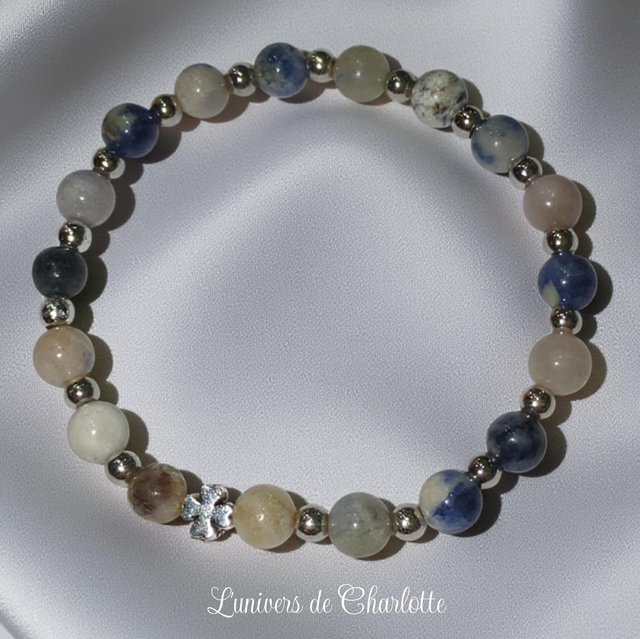Bracelet "Sodalite" - Perle 6 mm - REF67