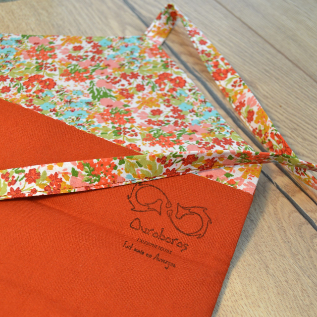 Protège livre, ECRIN MEDIUM Fleur d'automne Uni