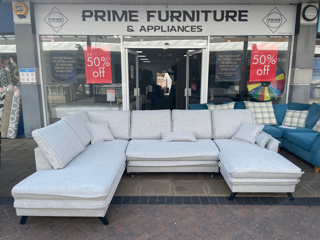 U Shape Corner Sofa Bed #FRCC1078