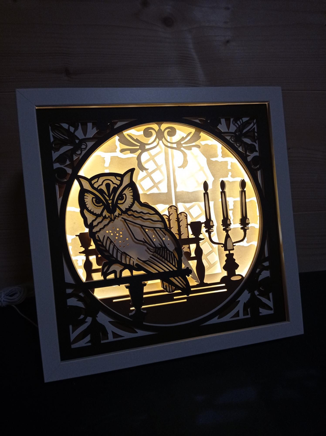 Boîte à lumière &quot;Hibou Chouette&quot;