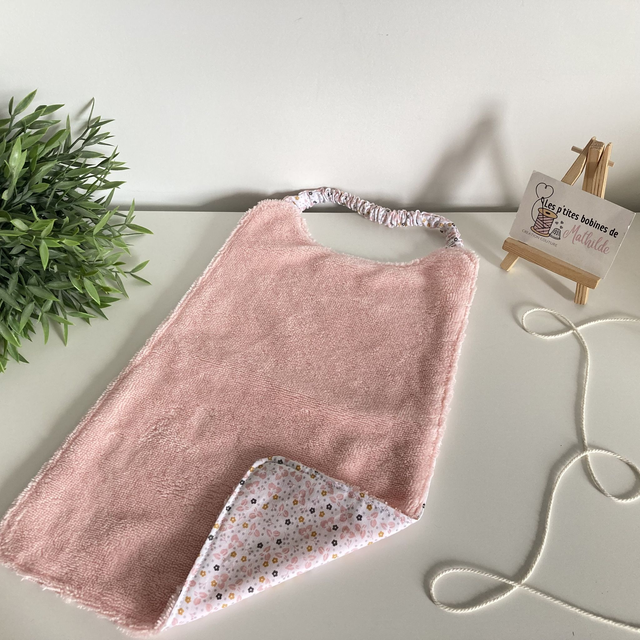 Bavoir élastique | Kamil rose