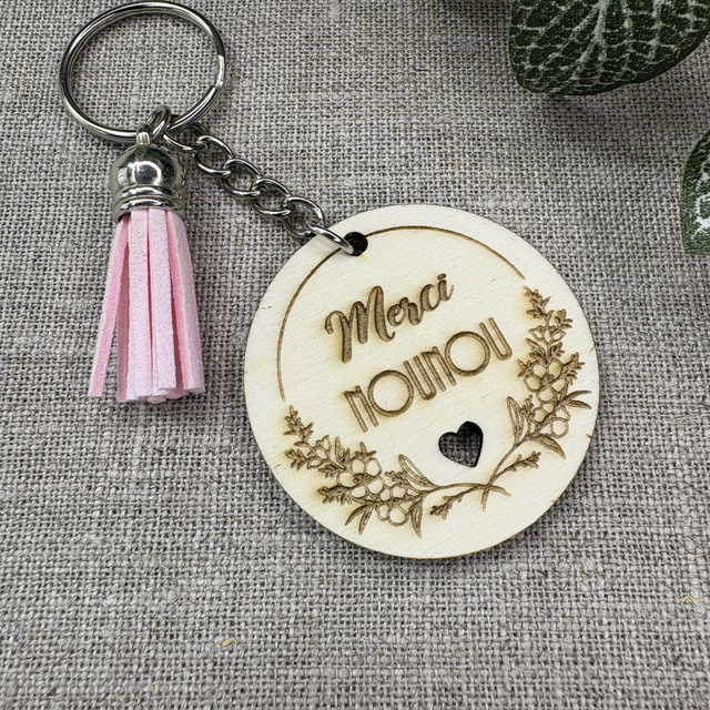 Porte-clés Merci Nounou