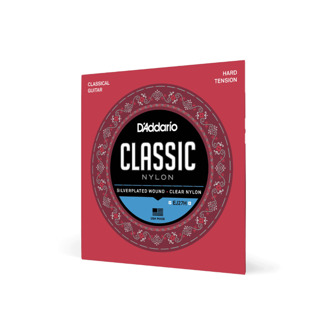 D'Addario Cordes d'étude pour guitare classique D'Addario EJ27H, Hard