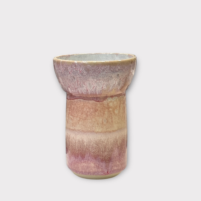 Vase rosa glasur 16 cm af Helle Bornæs