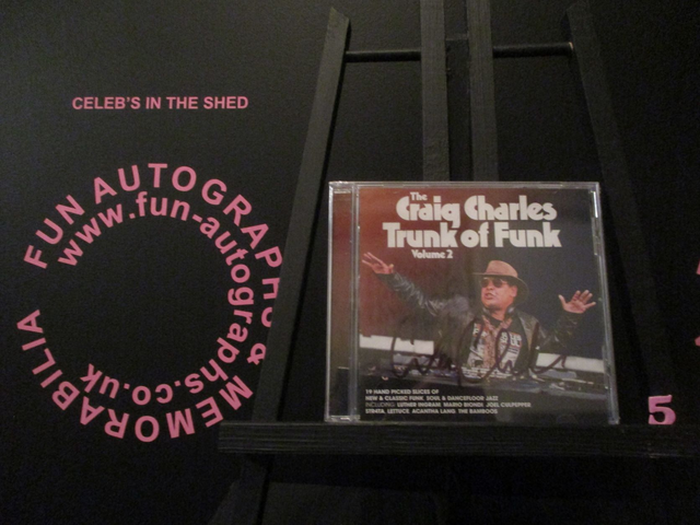 Craig Charles - 'The Craig Charles Trunk Of Funk Volume 2' Authentic Autographed Album Cover (5)