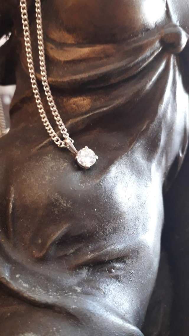 Pendentif zirconium, argent 925