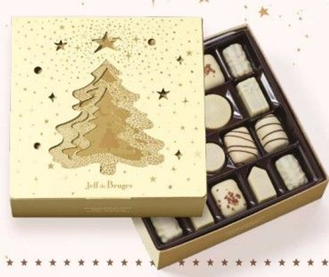 Ballotin de 42 chocolats blancs