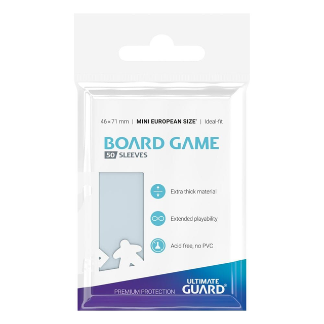 Ultimate Guard: Board Game Sleeves (50) - Mini European