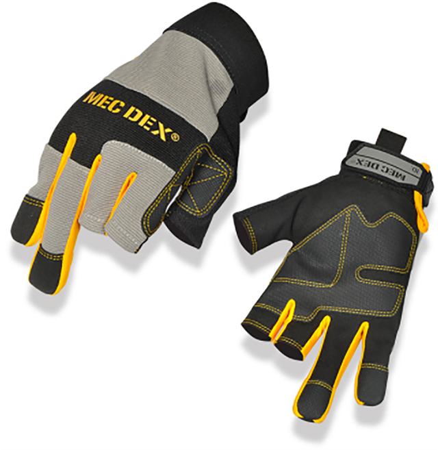 H6/DY-714 Mec Dex 3-vinger Grijs handschoen 