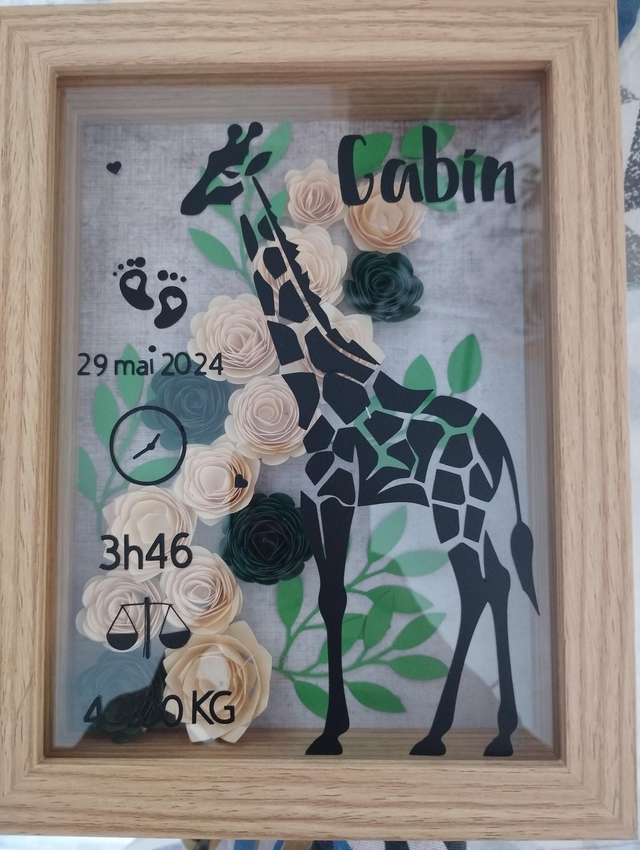 cadre de naissance (sur commande)