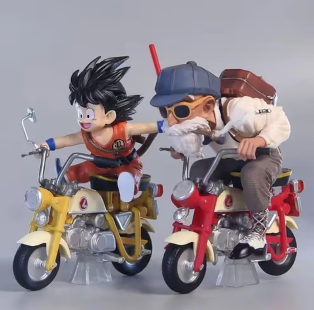 Dragonball Z figuren set 2 stuks Goku en Mr Roshi (13cm)