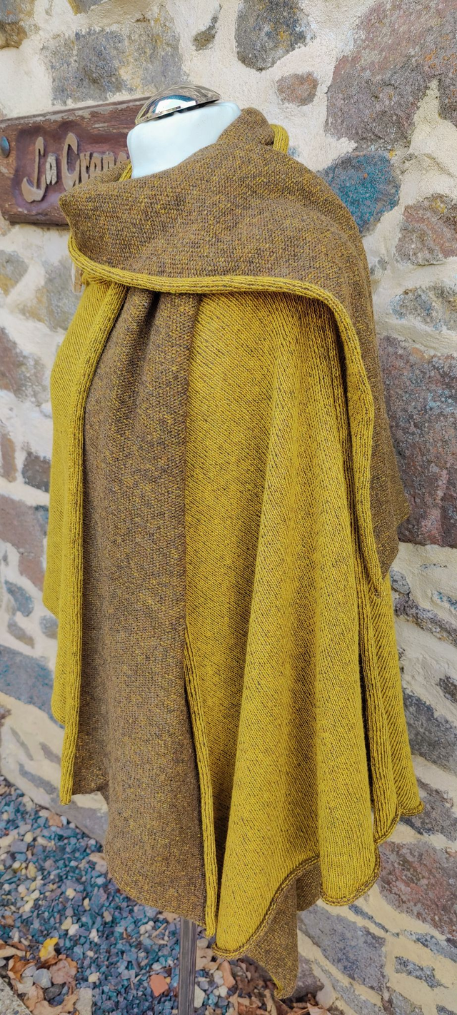 Couleurs, lambswool two colour scarf