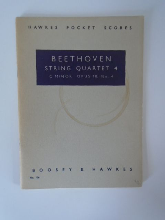 Beethoven String Quartet 4 C Minor Op 18 No 4 Hawkes Pocket Guide