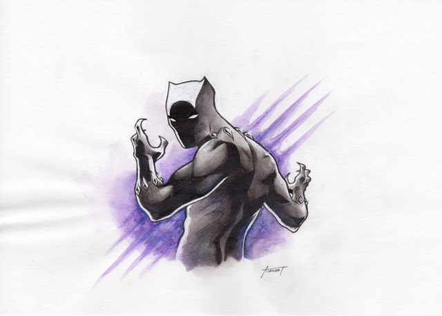 Black Panther - ORIGINAL, A5 (8.3x5.8)