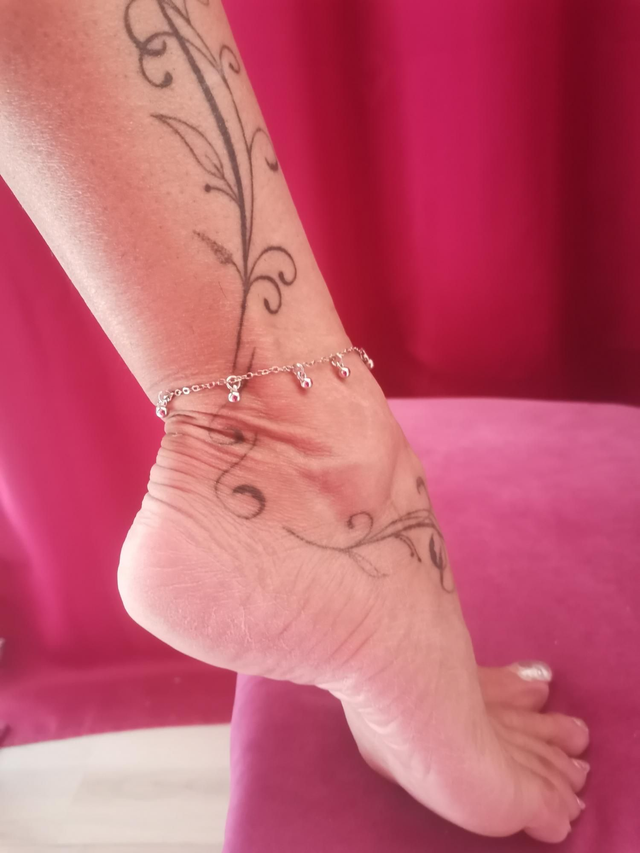 Bracelet de cheville petites billes