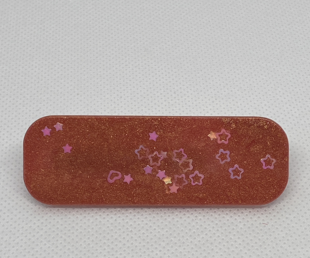 Hair slide with star glitter 