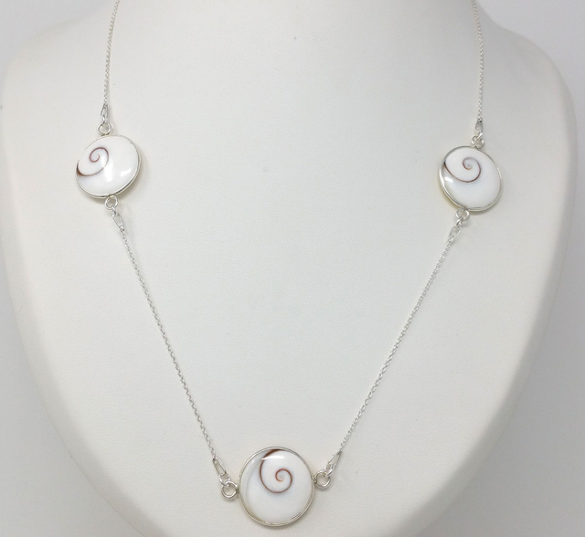 COLLIER 3 YEUX DE STE LUCIE 45 CM REVERSIBLE OSL260