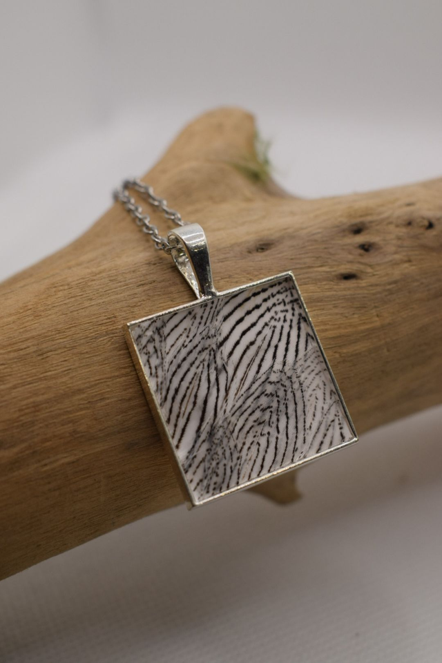 Collier faisan argenté