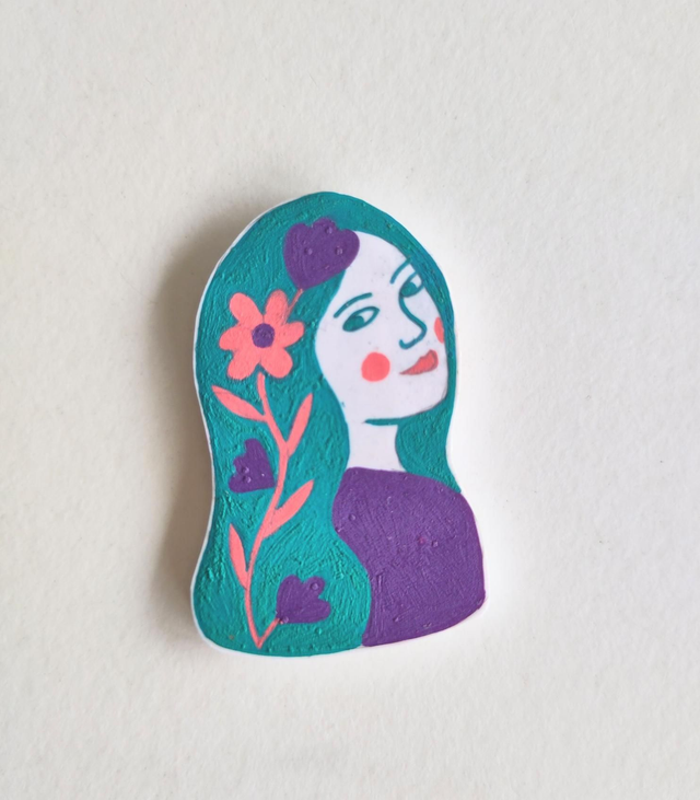 Magneet "Vrouwen het paars"