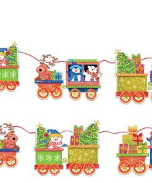 X BUNT02 Santa Express Bunting 
