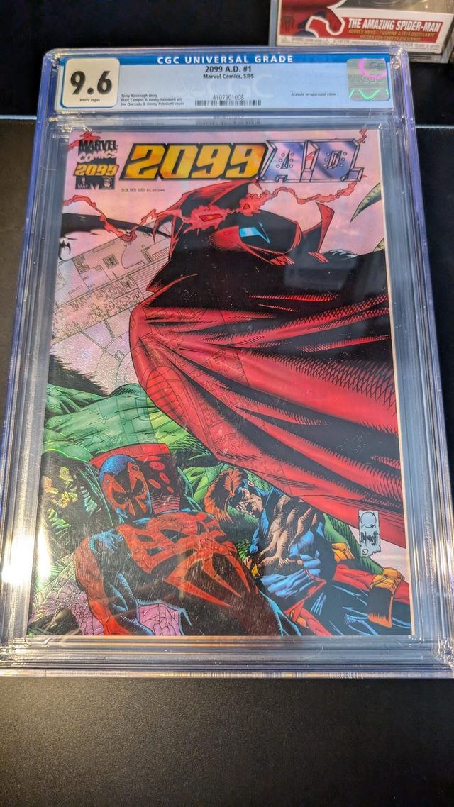 CGC Graded Comic 9.6 Spider-Man 2099 A.D. #1 Acetate Wrap Around