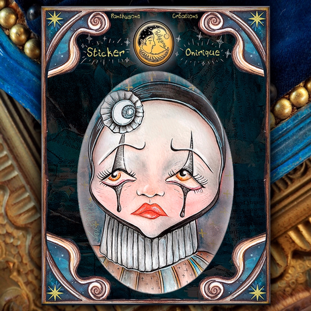 Pierrot embrumé - Sticker