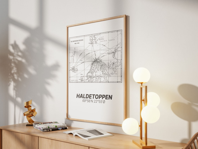 «Norwegian stations» Plakat 70x50cm