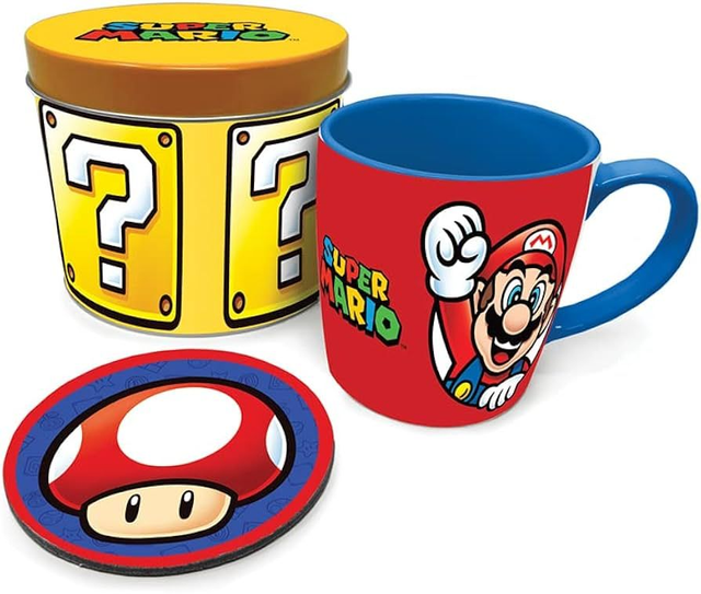 Super Mario: Mario Mug &amp; Coaster Gift Tin