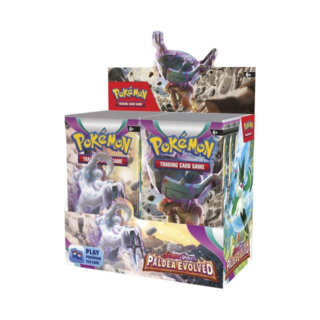 Scarlet &amp; Violet-Paldea Evolved Booster Display Box (36 Packs) Ingles ( ACRILICO INCLUIDO )