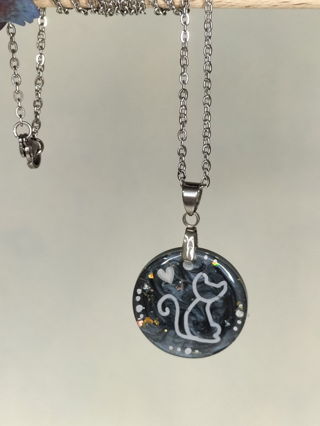 Pendentif "La nuit tous les chats sont gris"