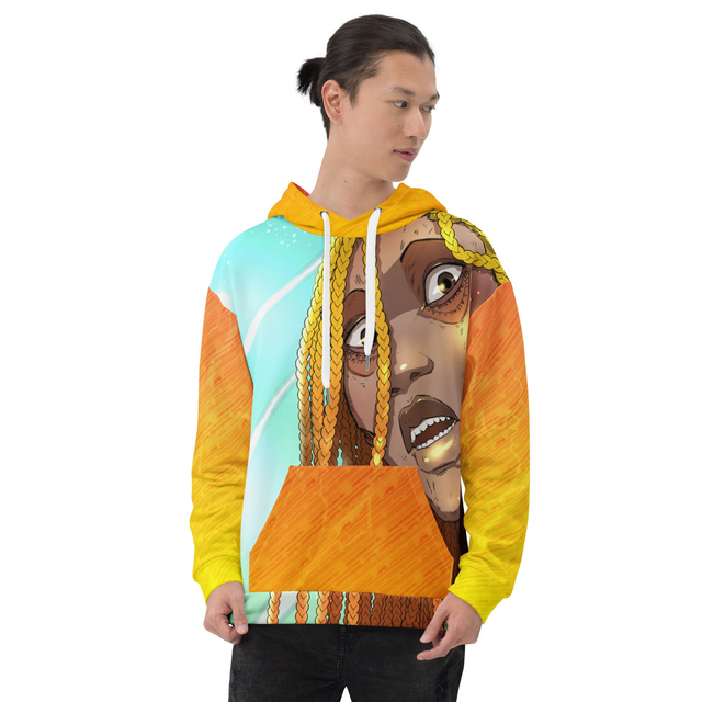 Sweatshirt à Capuche unisexe recyclé- Afrotitan