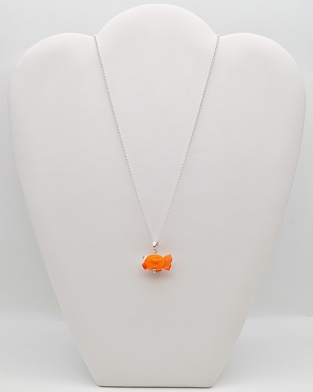 Pendentif Poisson orange
