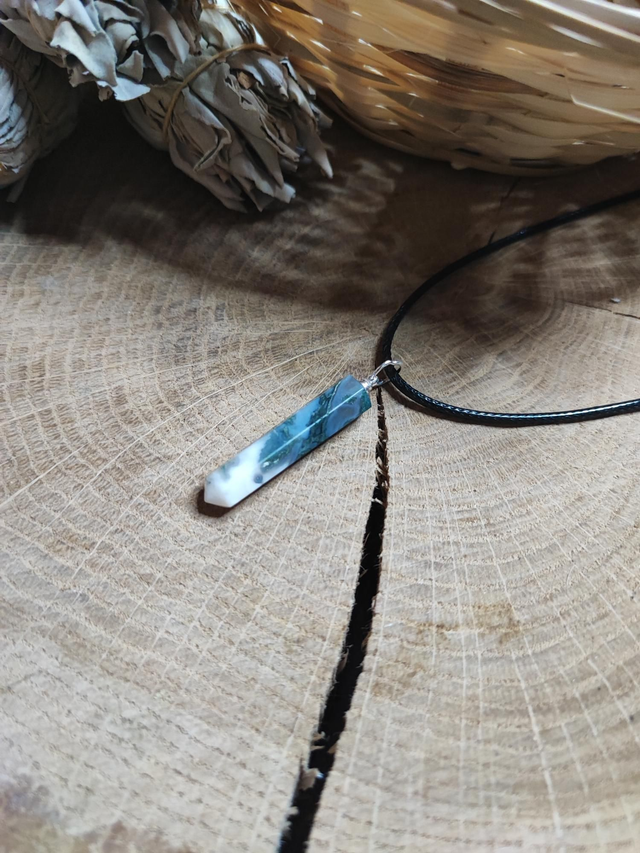 Pendentif Agate Mousse 4